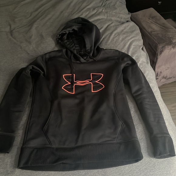 Under Armour women’s sweatshirt hood extra small black sweater hoodie camouflage - Picture 10 of 10